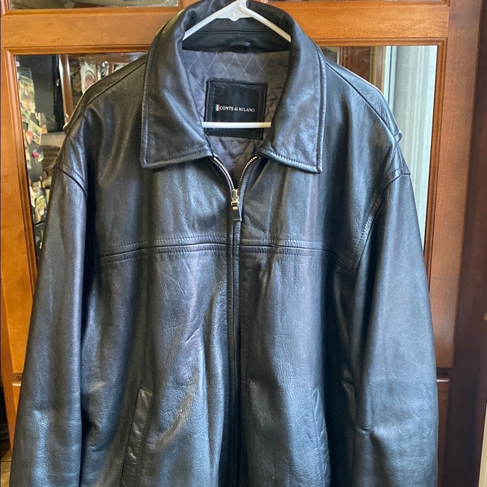 Men’s Heavy Duty Leather Jacket Grunge Bikercore Outdoor Vacation Fall